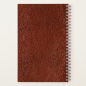 Carnet Notebook en cuir 5,5 po x 8,5 po (Verso)