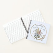 Carnet notebook, floral and sophisticated, Dream big. (Intérieur)