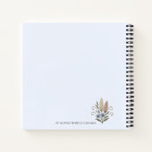 Carnet notebook, floral and sophisticated, Dream big. (Dos)
