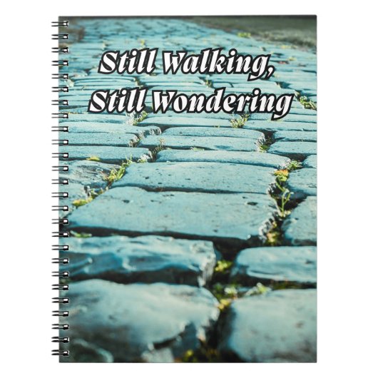 Carnet Notebook for When You’re Still Walking (Devant)