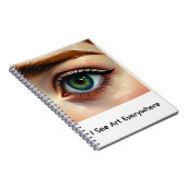 Carnet Notebook I see Art artistic eye gift (Côté Droit)