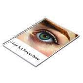 Carnet Notebook I see Art artistic eye gift (Côté gauche)
