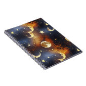 Carnet Notebook – Luxury Fiery Orange Celestial (Côté Droit)