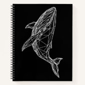 Carnet  Notebook Modern Geometric Whale (Devant)