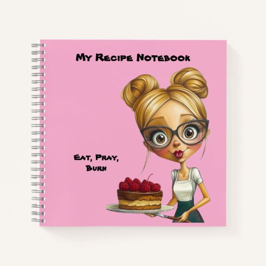 Carnet Notebook. My recipe book. With humor. (Devant)
