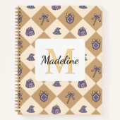 Carnet Notebook Name Magic Academy Wizard School Gold (Devant)