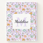 Carnet Notebook Name Tea Cats Bookish Pastel (Dos)