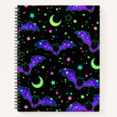 Carnet Notebook - "Purple Bats" (Devant)