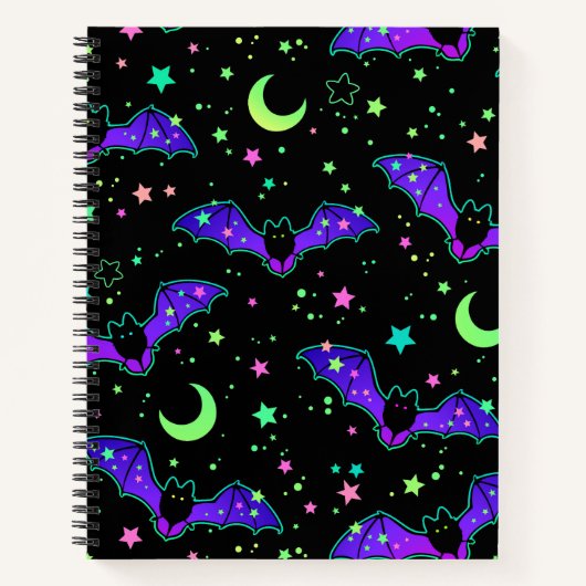 Carnet Notebook - "Purple Bats" (Devant)