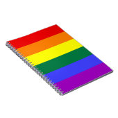Carnet Notebook Rainbow Solid Stripe (Côté Droit)