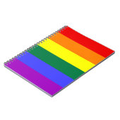 Carnet Notebook Rainbow Solid Stripe (Côté gauche)