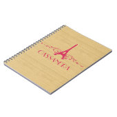 Carnet Notebook rose French (Côté gauche)
