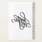 Carnet Notebook spirale de 5,5 po x 8,5 po (Verso)