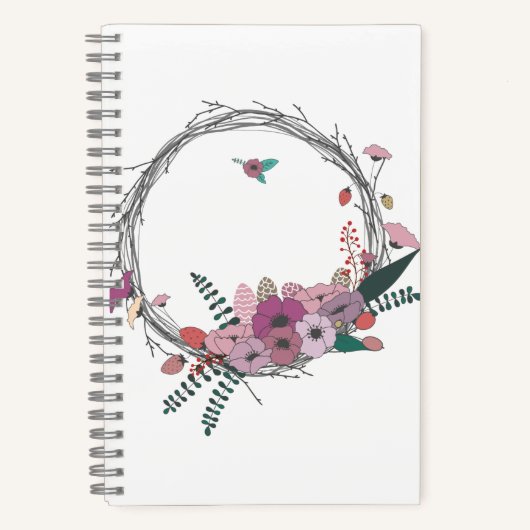 Carnet Notebook spirale de 5,5 po x 8,5 po (Recto)