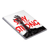 Carnet Notebook : Stay Strong Motivational Quote Design  (Côté Droit)