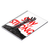 Carnet Notebook : Stay Strong Motivational Quote Design  (Côté gauche)