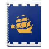 Carnet Notebook with flag of Quebec City (Devant)
