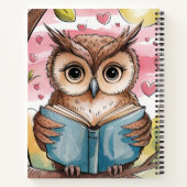 Carnet Notebooks Cute owl (Dos)