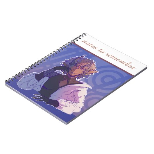 Carnet Notes à retenir, anime, penseur (Côté gauche)