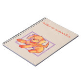 Carnet Notes à retenir, chiot golden retriever (Côté gauche)