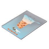 Carnet Notes adhésives carte de Namibie (Côté gauche)
