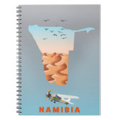 Carnet Notes adhésives carte de Namibie (Devant)