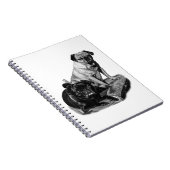 Carnet Notes avec des teckels charmants ombrés (Côté Droit)