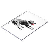 Carnet Notes avec une chaise-longue de langue rouge (Côté gauche)