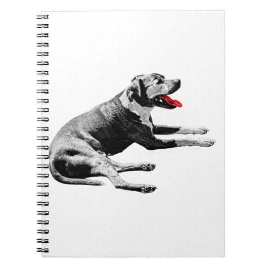 Carnet Notes avec une chaise-longue de langue rouge (Devant)