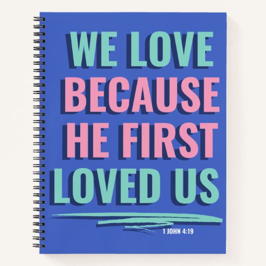 Carnet Notes bibliques de la foi bleue (Devant)