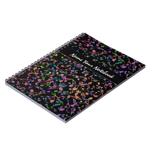 Carnet Notes chaudes personnalisées de musique sur le (Côté gauche)