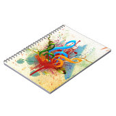 Carnet Notes colorées de musique (Côté gauche)