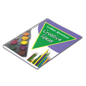 Carnet Notes créatives avec le nom du destinataire (Côté gauche)