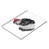 Carnet Notes d'accent rouge Bulldog (Côté gauche)