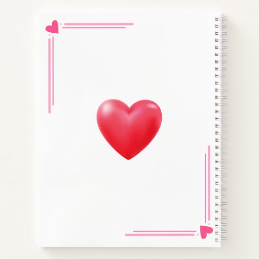 Carnet Notes d'amour  (Dos)