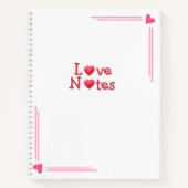 Carnet Notes d'amour  (Devant)
