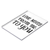 Carnet Notes d'amour de moi pour vous (Côté gauche)