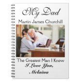 Carnet Notes d'amour pour papa / grand-père / mari (Devant)