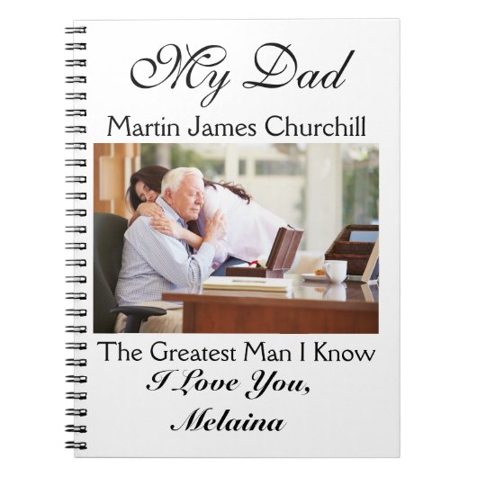 Carnet Notes d'amour pour papa / grand-père / mari (Devant)