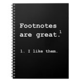 Carnet Notes de bas de page grandes (Devant)