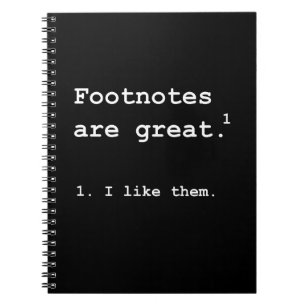 Carnet Notes de bas de page grandes