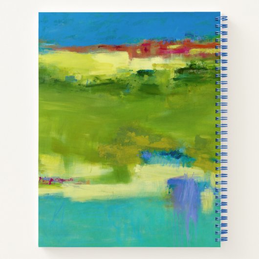 Carnet Notes de champ - Art vert Abstrait (Dos)