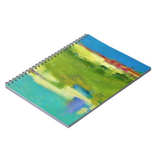 Carnet Notes de champ - Art vert Abstrait (Côté gauche)