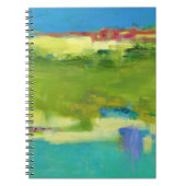 Carnet Notes de champ - Art vert Abstrait (Devant)