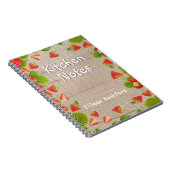 Carnet Notes de cuisine avec le nom du destinataire (Côté Droit)