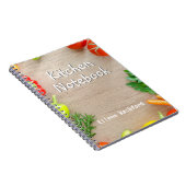 Carnet Notes de cuisine avec le nom du destinataire (Côté Droit)