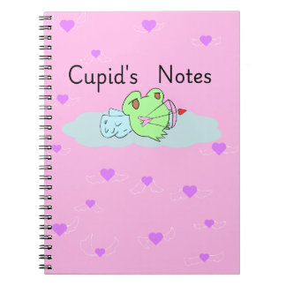 Carnet Notes de cupidon grenouille