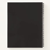 Carnet Notes de Custom Name - Élégante Botanica Florale S (Dos)
