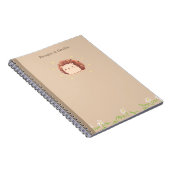 Carnet Notes de feuilles d'automne de hérisson mignon Cot (Côté Droit)