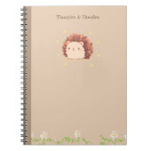 Carnet Notes de feuilles d'automne de hérisson mignon Cot (Devant)